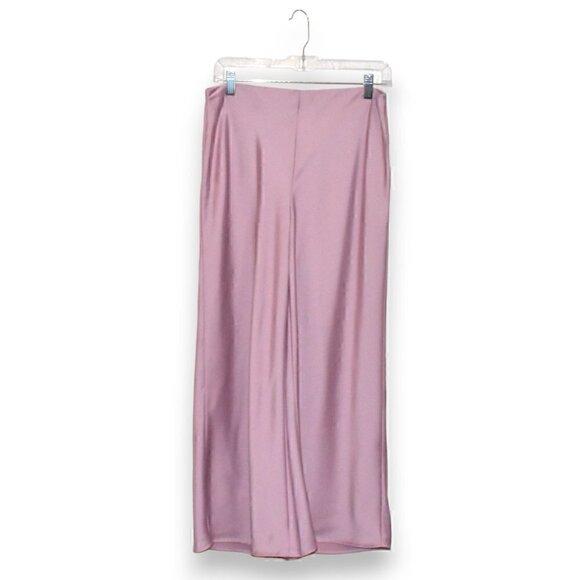 Joie High Rise Wide Leg Pull On Satin Pants Size 6 - Picture 1 of 9